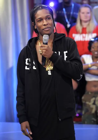 Goldie - A$AP Rocky said that Paris showed a lot of love when he shot his new music video Goldie at 106 &amp; Park, May 24, 2012. (Photo: John Ricard / BET)