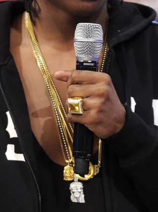 Mic Check - A$AP Rocky so Goldie at 106 &amp; Park, May 24, 2012. (Photo: John Ricard / BET)