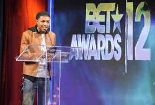 Diggy Lookin' Good - Diggy Simmons at 106 &amp; Park, May 22, 2012. (Photo: John Ricard / BET)