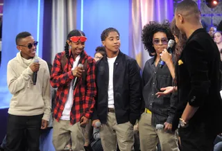Swagged Out - Mindless Behavior at 106 &amp; Park, May 22, 2012. (Photo: John Ricard / BET)
