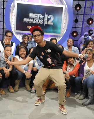 Astro Clownin' - Astro at 106 &amp; Park, May 22, 2012. (Photo: John Ricard / BET)