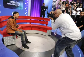 Ready for His Close-Up - Diggy Simmons at 106 &amp; Park, May 22, 2012. (Photo: John Ricard / BET)