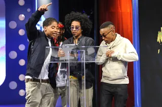 Teamwork Makes the Dream Work - Mindless Behavior at 106 &amp; Park, May 22, 2012. (Photo: John Ricard / BET)