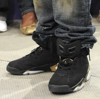 Sneaker Zoom - Diggy Simmons at 106 &amp; Park, May 22, 2012. (Photo: John Ricard / BET)