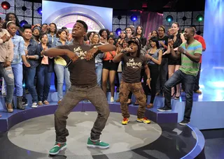 I See You - Emmanuel and Phillip Hudson perform "She Ratchet" at 106 &amp; Park, May 18, 2012. (photo: John Ricard / BET)