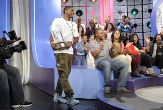 Bawling.. - Kyrie Irving of the Clevaland Cavaliers at 106 &amp; Park, May 16, 2012. (Photo: John Ricard / BET)