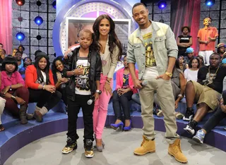 Live - Lil Niqo with Rocsi Diaz and Terrence J at 106 &amp; Park, May 16, 2012. (Photo: John Ricard / BET)