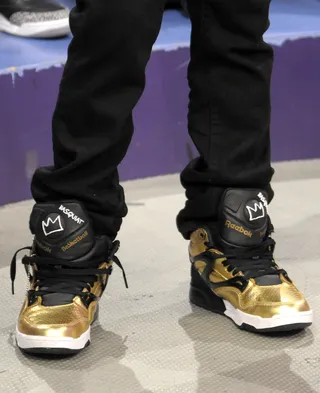 Reebok shoes - Lil Niqo at 106 &amp; Park, May 16, 2012. (Photo: John Ricard / BET)