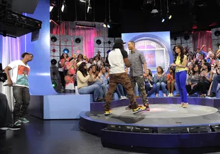 Where You At - Emmanuel and Phillip Hudson take the stage at 106 &amp; Park, May 18, 2012. (photo: John Ricard / BET)