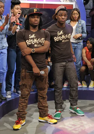 Look At This - Emmanuel and Phillip Hudson at 106 &amp; Park, May 18, 2012. (photo: John Ricard / BET)