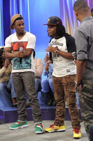 Im A Star - Emmanuel and Phillip Hudson discuss their viral videos at 106 &amp; Park, May 18, 2012. (photo: John Ricard / BET)