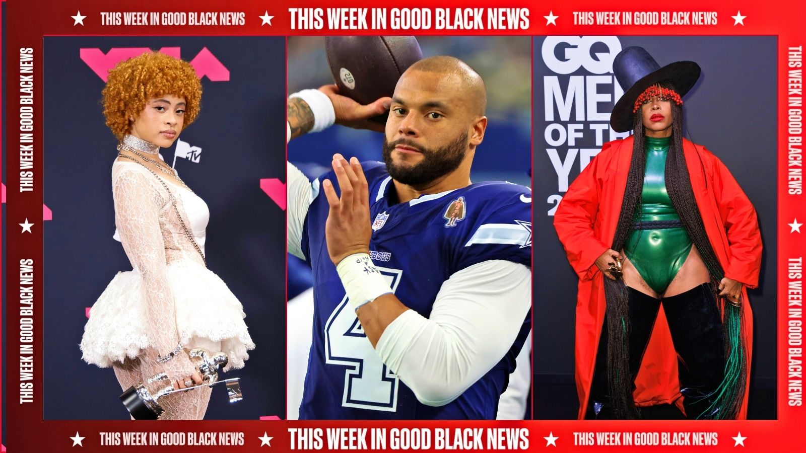 This Week In Good Black News: Ice Spice Gets Her Own Chia Pet, Erykah Badu Is The Music Icon of the Year and Dak Prescott Has Another Reason to Celebrate | News - Vimarsana News