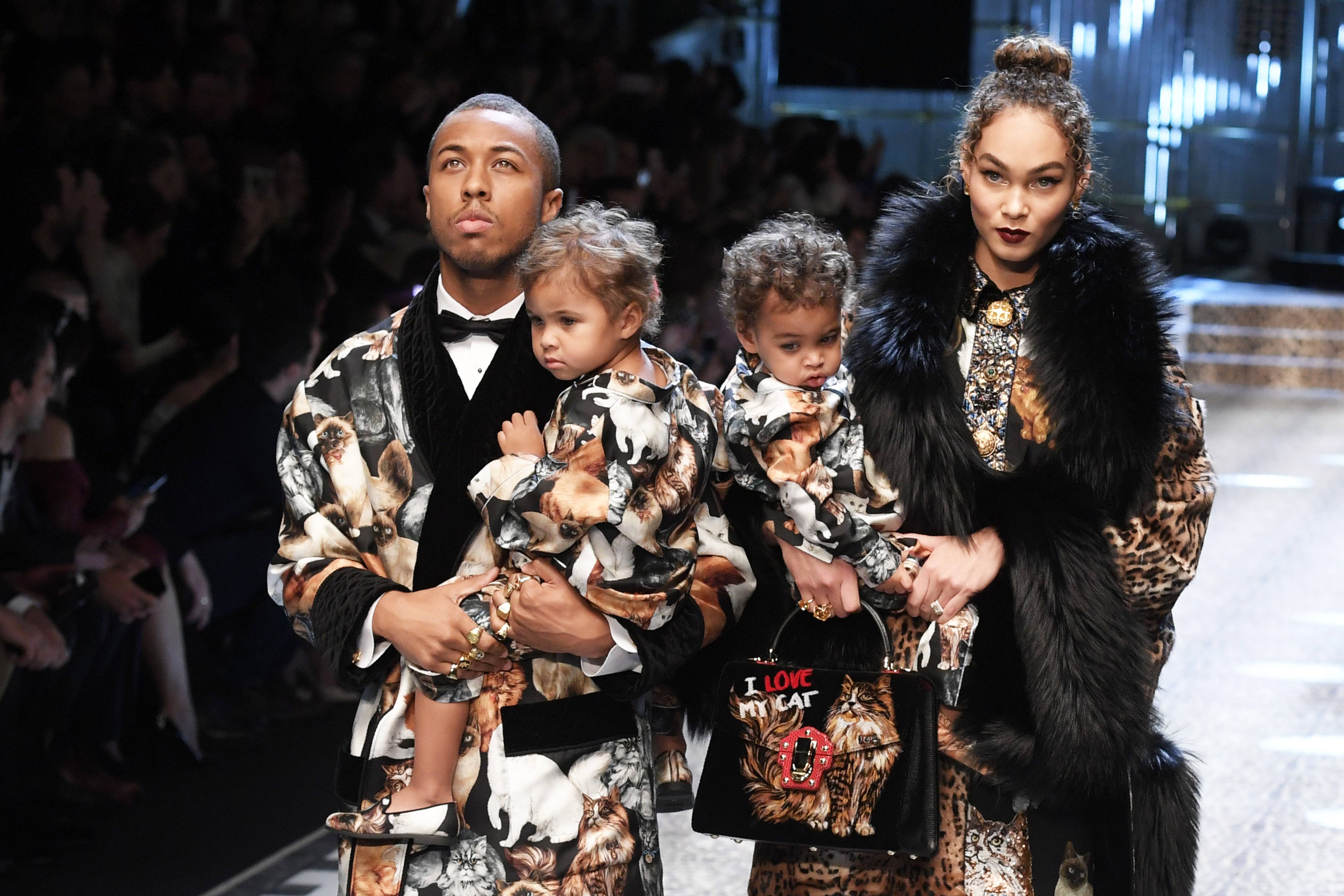 See the Entire Harvey Family Stunt at the Dolce & Gabbana Show | News | BET