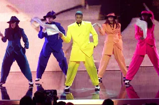 Like Father, Like Son - Godfather of&nbsp;Soul James Brown named Usher the Godson of Soul.(Photo:FrankMicelotta/ImageDirect)