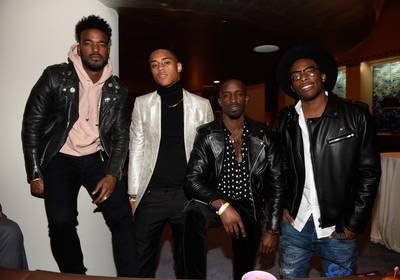 LAS VEGAS, NV - NOVEMBER 06: (L-R) Actors Keith Powers, Elijah Kelley, Woody McClain, and Luke James of BET's 'The New Edition Story' attend the 2016 Soul Train Music Awards After Party on November 6, 2016 in Las Vegas, Nevada. (Photo: David Becker/BET/Getty Images for BET)&nbsp;