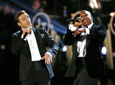 Justin Timberlake and Jay Z - For a second, the 55th annual Grammy Awards were looking like it was going to be a big yawn session, but things got turnt all the way up when Justin Timberlake and Jay Z hit the stage. Jigga joined JT for a performance of &quot;Suit &amp; Tie&quot; then JT went solo with &quot;Pusher Lover Girl.&quot;(Photo: REUTERS/Mike Blake)