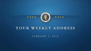 President's Weekly Address: A Balanced Approach to Growing the Economy.