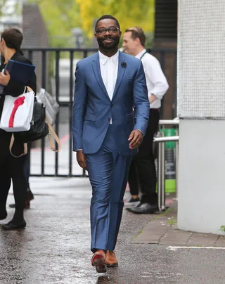 Suited and Booted - David Oyelowo looked sharp as a tack as he was spotted outside of ITV Studios in the UK.(Photo: Rocky/WENN.com)