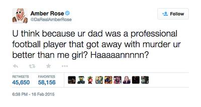 Amber Rose, @DaRealAmberRose - Khloe Kardashian learned the hard way that Amber Rose wasn't to be flexed with. #NoChill(Photo: Amber Rose via Twitter)