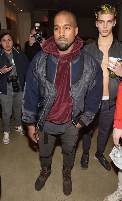 Mr. Fashion - Kanye West&nbsp;is still making the rounds during New York Fashion Week. Here, the superstar music producer and fashion designer attends the Jeremy Scott show during Made Fashion Week Fall 2015 at Milk Studios in New York City. (Photo: Grant Lamos IV/Getty Images)