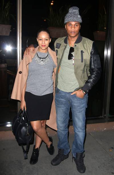 Date Night&nbsp; - Cory Hardrict and Tia Mowry&nbsp;make such a cute couple as the two are seen leaving Madeo restaurant after having dinner in Los Angeles.(Photo: David Tonnessen, PacificCoastNews)