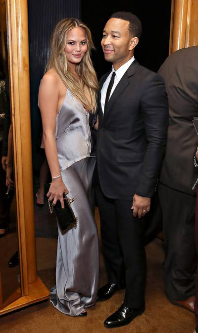 Doing the Right Thing - Chrissy Teigen and her singer husband, John Legend, attend the unveiling of the&nbsp;Reimagine&nbsp;Learning Initiative, his joint venture with Public School, WME | IMG and New Profit,&nbsp;during Mercedes-Benz Fashion Week in New York City.(Photo: Cindy Ord/Getty Images for New Profit Inc)