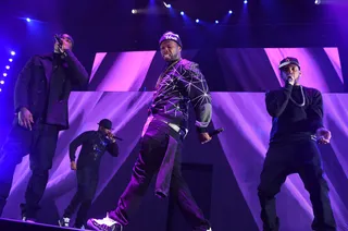 Terminate on Site - Chris Breezy brought out the big guns last night as 50 Cent and G-Unit had the crowd begging for mercy.&nbsp;(Photo: Theo Wargo/Getty Images for Live Nation)
