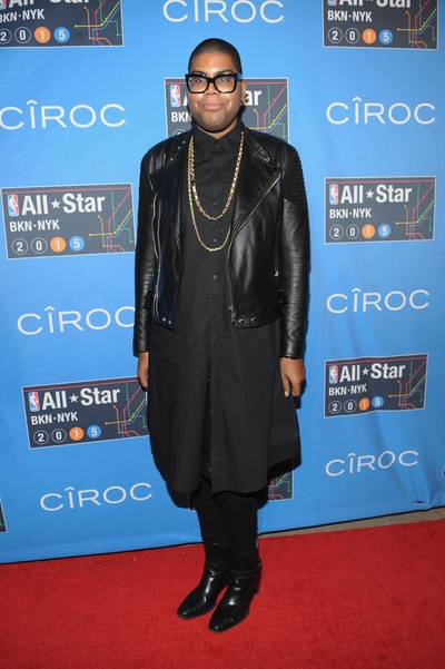 EJ Johnson - Opting for all black, the reality star and son of NBA legend Magic Johnson brings his Rick Kids of Beverly Hills style to New York City.  (Photo: Brad Barket/Getty Images)