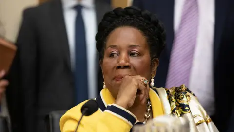 Rep. Sheila Jackson Lee (D-TX), listens during a hearing about reparations for the descendants of slaves for the House Judiciary Subcommittee on the Constitution, Civil Rights and Civil Liberties, on Capitol Hill in Washington, D.C. on Wednesday June 19, 2019.  (Photo by Cheriss May/NurPhoto)