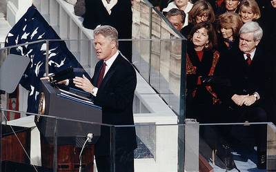Bill Clinton, Jan. 20, 1993 - &quot;Our democracy must be not only the envy of the world but the engine of our own renewal. There is nothing wrong with America that cannot be cured by what is right with America.&quot;   (Photo: Courtesy of the Library of Congress)