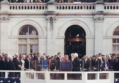 Ronald Reagan, Jan. 20, 1981 - &quot;My fellow citizens, our nation is poised for greatness. We must do what is right and do it with all our might. Let history say of us, 'Those were the golden years — when the American Revolution was reborn, when freedom gained new life, when America reached for her best.&quot;  (Photo: Courtesy of the Library of Congress)