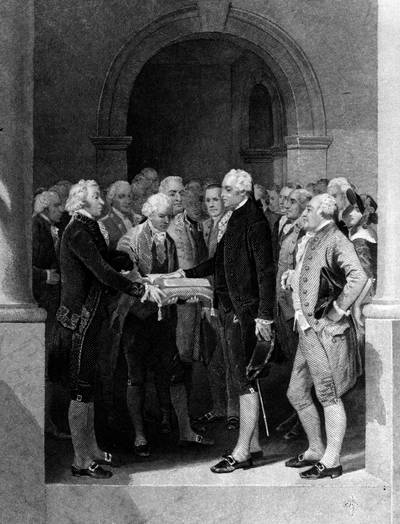April 30, 1789 - The first inaugural ceremony in U.S. history is held for George Washington, the first U.S. president (Photo:&nbsp; Hulton Archive/Getty Images)