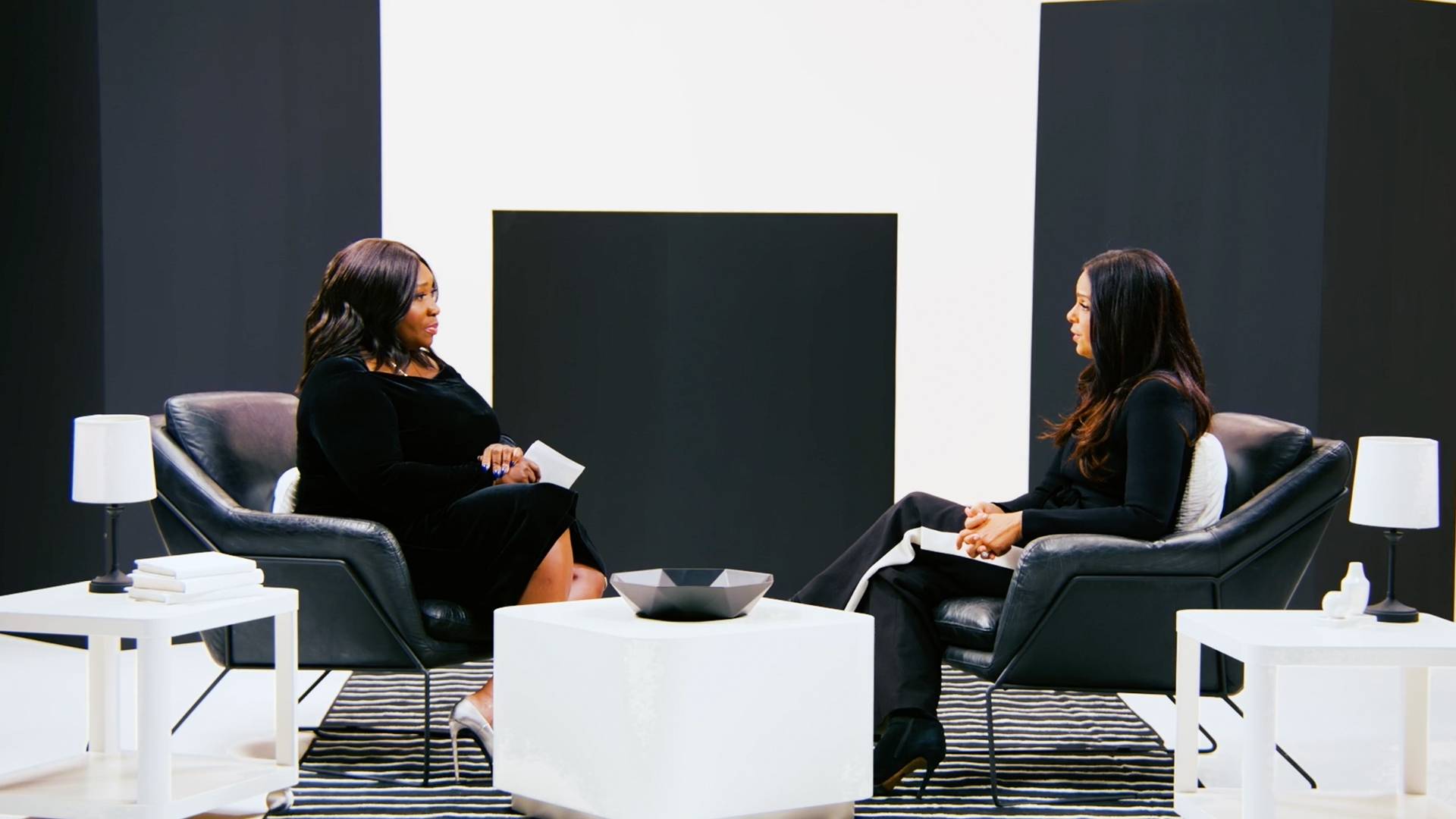 Bevy Smith and Soledad O'Brien on BET's Disrupt & Dismantle on BET 2021.