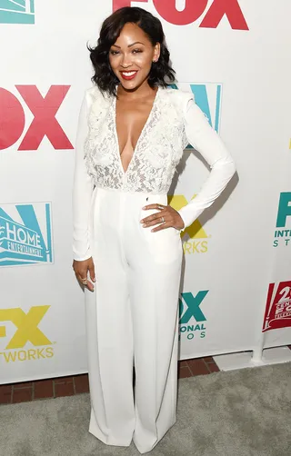Think Like a Man, Dress Like a Lady - Meagan Good looked angelic in all-white everything at Comic-Con. She was there promoting her new TV role as a detective on Minority Report.(Photo: Jason Merritt/Getty Images)