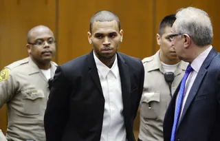 Chris Brown's Legal Woes - Fans have been waiting for Chris Brown to drop X all year, but instead of a firm release date, there was only a bunch of legal drama as C. Breezy got into it with his neighbors, a driver, a photobomber, Drake&nbsp;and Frank Ocean. Next year, how about just some more music, please?(Photo: Kevork Djansezian/Getty Images)