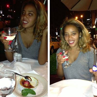 Angela Simmons - The 106 and Park co-host makes time for dinner and dessert.(Photo: Angela Simmons via Instagram)