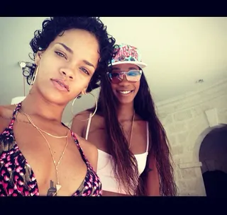 Rihanna and Melissa Forde - Photographer and longtime friend Melissa Forde is regularly by Rihanna's side (the two are said to have grown-up together in Barbados). The &quot;Diamonds&quot; singer often uses #MTFPhotography when shouting out Forde's work on social media.  (Photo: instagram/badgalriri)