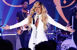 In Control - K. Michelle is in control of her vocal instrument.&nbsp;(Photo:&nbsp; Cindy Ord/BET/Getty Images for BET)