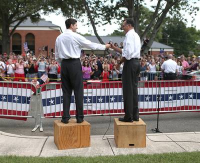 Meet Paul Ryan - Romney announced on Aug. 11 that Wisconsin Rep. Paul Ryan would be his running mate at a rally in Ashland, Virginia, before kicking off a four-day bus tour.   (Photo: Justin Sullivan/Getty Images)