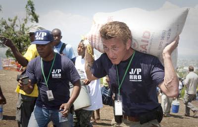 Sean Penn Says Port-au-Prince Is Like Detroit - Three years following a devastating earthquake, actor and activist Sean Penn commented on conditions in Haiti, stating that its capital, Port-au-Prince, is just like Detroit. &quot;It's not more dangerous, it's not less dangerous,” he said. (Photo: Lee Celano/Getty Images)