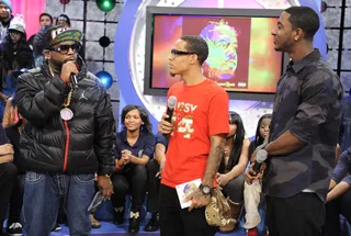 Big Boi, Bow Wow, and Shorty Da Prince - 106 &amp; Park, December 10, 2012. (Photo: John Ricard / BET)