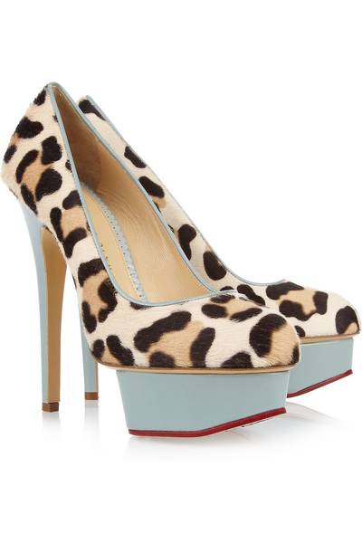Charlotte Olympia Poly Calf Hair and Leather Pumps - Step into your wild side rocking Charlotte Olympia’s glamorous leather and leopard pumps. They’re beautifully modern and well worth the splurge.   (Photo: Neta Porter)