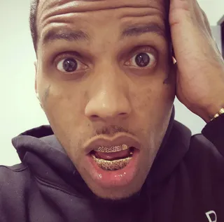 The Shocker - "360, look might break your neckEverybody double take now I'm late on setGot a pocket full of green, faces like Gumby'Bout to take another round, call it 720Headed to the club, gonna close in an hourOne on, one on, eastbound and down — Kenny PowersI just took off, face look sour"— "360" feat. Meek Mill(Photo: Kid Ink via Instagram)