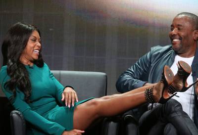 Cookie and Lee - Taraji P. Henson and Lee Daniels speak onstage during the Empire panel discussion at the FOX portion of the 2015 Summer TCA Tour in Beverly Hills. (Photo: Frederick M. Brown/Getty Images)