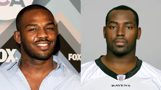 Jon and Art Jones&nbsp; - Jon Jones had no choice but to become an athlete seeing as how his big brothers are both NFL players. The upstate New York native is one of the most talented and youngest UFC Champions in history and his brother Art is a new Superbowl Champion. Talk about good genes!  (Photos from left: Kevin Winter/Getty Images, NFL via Getty Images)