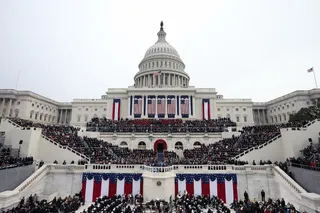 A Day to Remember - Tens of thousands gather at the U.S. Capitol to witness Obama's second swearing-in.   &nbsp;(Photo: Justin Sullivan/Getty Images)