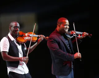 Fun After Service - Black Violin perform at the Kids Inaugural concert for children and military families. &nbsp;(Photo: REUTERS/Eric Thayer)