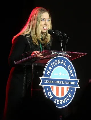 Chelsea Clinton Speaks - Chelsea Clinton speaks at the National Day of Service event. She was named honorary chair of the event.&nbsp;(Photo: Mario Tama/Getty Images)