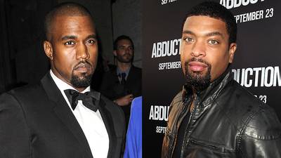 &quot;School Spirit Skits,&quot; Kanye West and DeRay Davis - Kanye West hooked up with fellow Chicagoan and funnyman DeRay Davis for his 2004 debut album,&nbsp;College Dropout. The modern-day Mozart also reunited with the comic on his Late Registration album. Davis delivered a spot-on impersonation of the late Bernie Mac on &quot;Wake Up Mr. West.&quot;(Photos from left: PacificCoastNews.com, Christopher Polk/Getty Images)