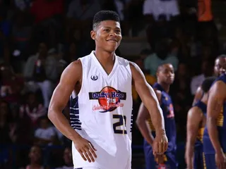 Nice Shot - Empire star Bryshere Gray plays in the Duffy’s Hope Celebrity Basketball game.&nbsp; (Photo: NewsJournal/Saquan Stimpson, Rebelle Agency)